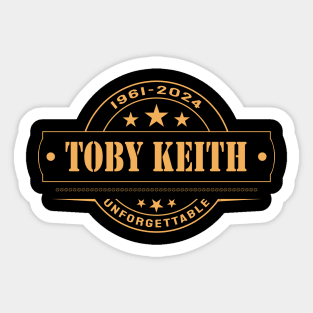 ZZ Toby Keith 1961 2024 Music D59 Sticker